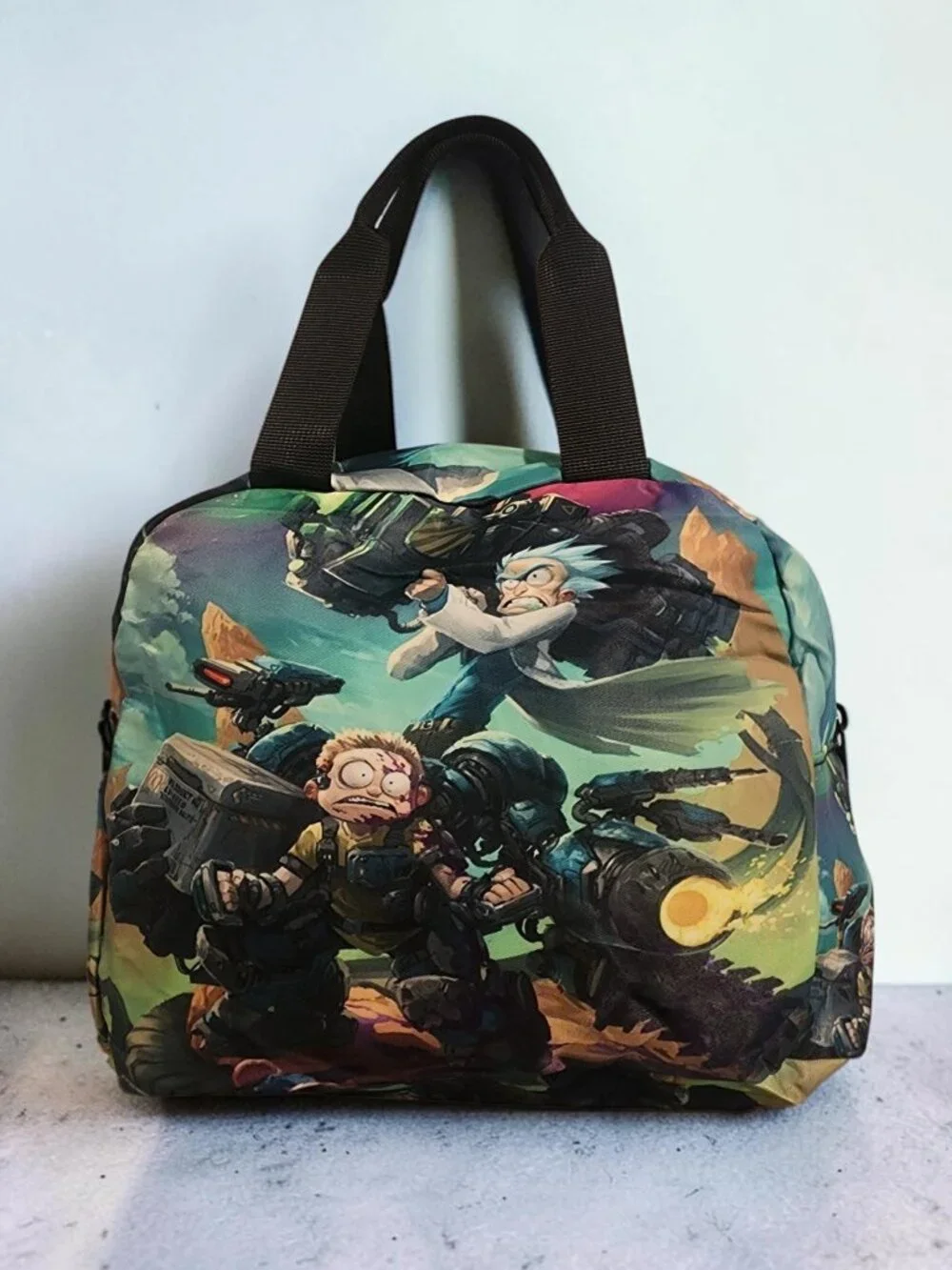 Rick And Morty Backpack With Lunch Bag And Pencil Bag